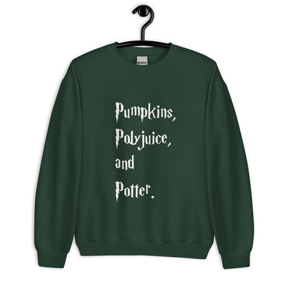 Pumpkins, Polyjuice, and Potter - Unisex Sweatshirt