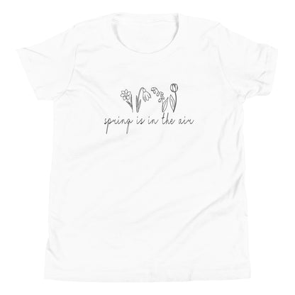 Spring Is In The Air with Spring Flowers Youth Short Sleeve T-Shirt